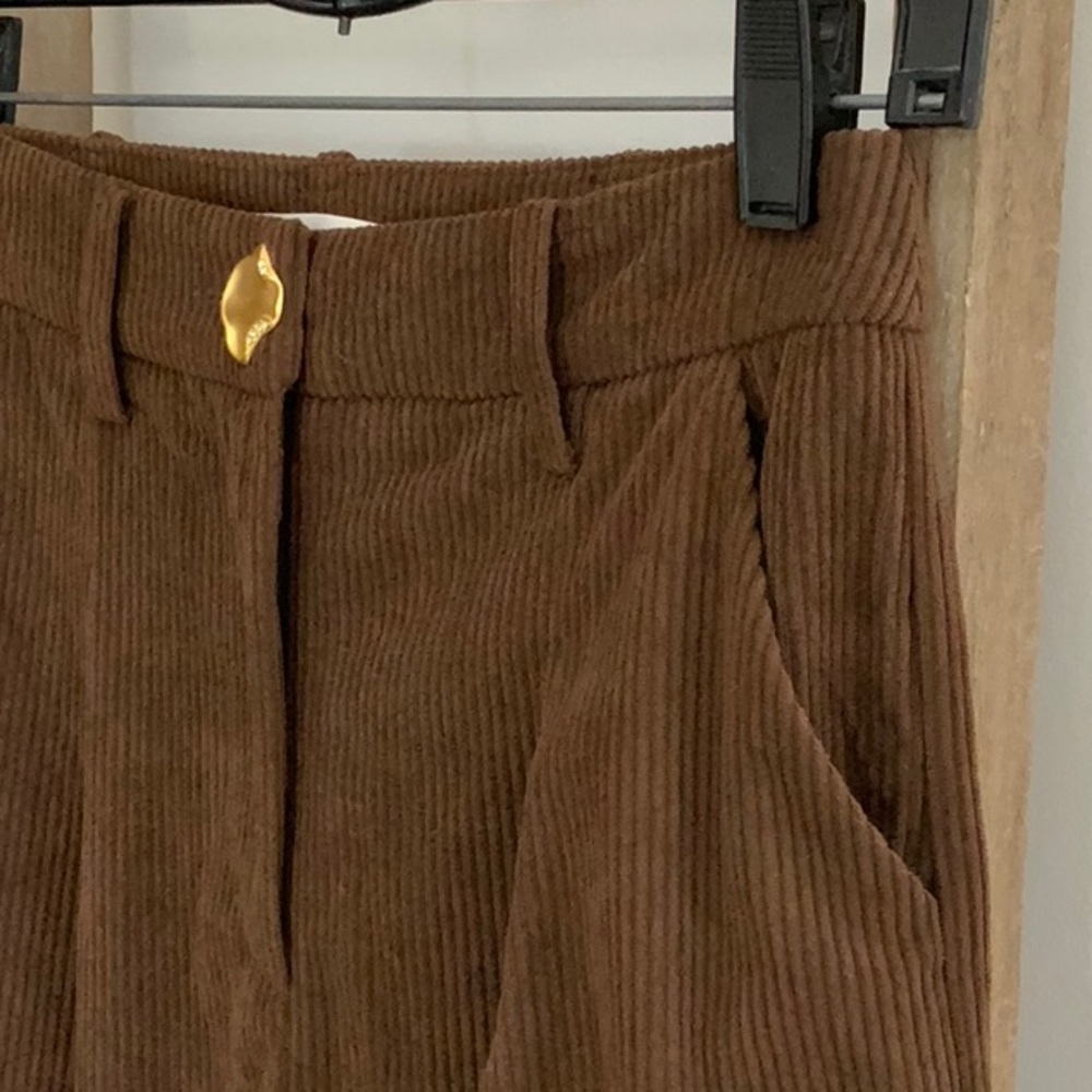 Commense Brown Wide-Leg Trousers - Picture 4 of 6